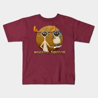 moose and squirrel Kids T-Shirt